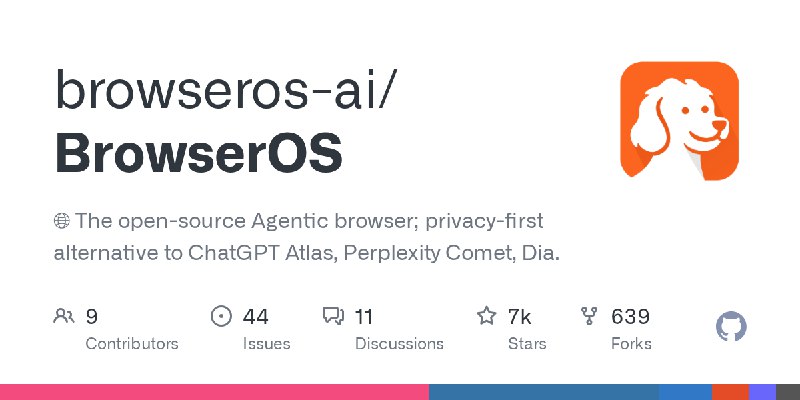 GitHub - browseros-ai/BrowserOS: 🌐 The open-source Agentic browser; privacy-first alternative to ChatGPT Atlas, Perplexity Comet…