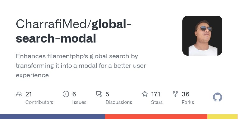 GitHub - CharrafiMed/global-search-modal: Enhances filamentphp's global search by transforming it into a modal for a better user…