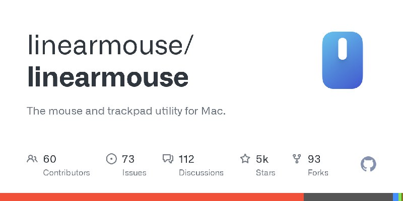 GitHub - linearmouse/linearmouse: The mouse and trackpad utility for Mac.