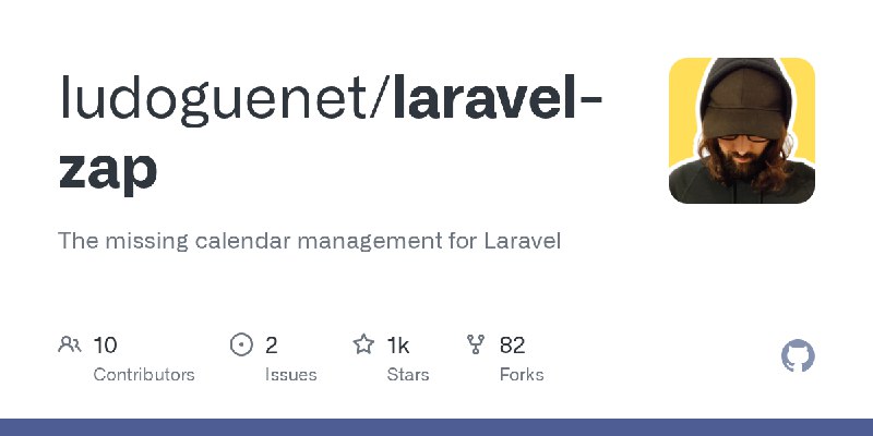 GitHub - ludoguenet/laravel-zap: The missing calendar management for Laravel