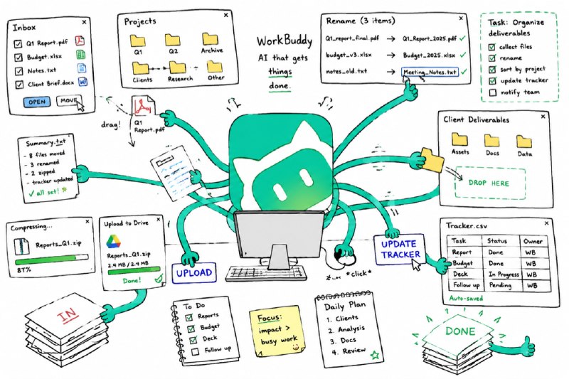 腾讯 WorkBuddy 入门指南：更适合国人体质的 Codex，真的能替我干活