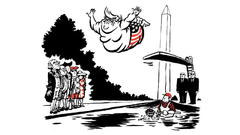 Donald Trump’s reflecting-pool debacle is a gift to America