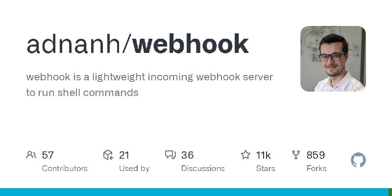 GitHub - adnanh/webhook: webhook is a lightweight incoming webhook server to run shell commands