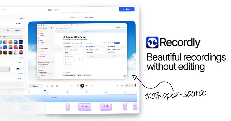 GitHub - webadderallorg/Recordly: Create polished demo videos without editing skills. Mac/Windows/Linux