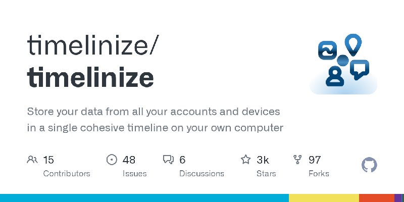 GitHub - timelinize/timelinize: Store your data from all your accounts and devices in a single cohesive timeline on your own computer