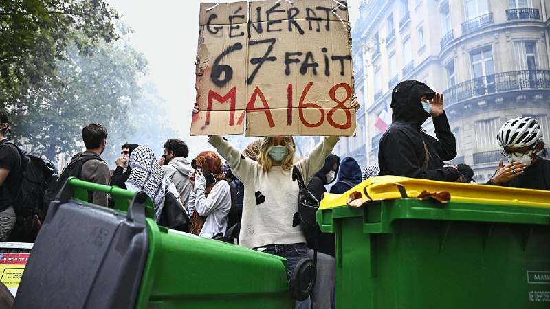 Arson at the school gate and tear gas on the streets