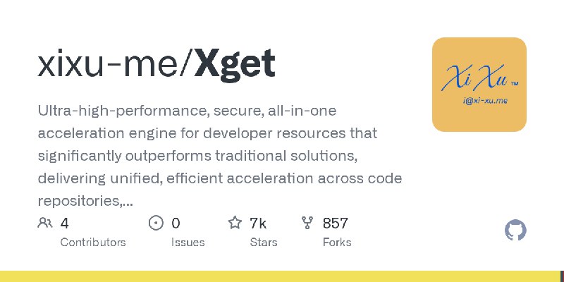 GitHub - xixu-me/Xget: Ultra-high-performance, secure, all-in-one acceleration engine for developer resources that significantly…