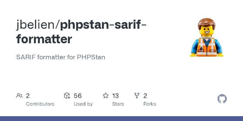 GitHub - jbelien/phpstan-sarif-formatter: SARIF formatter for PHPStan