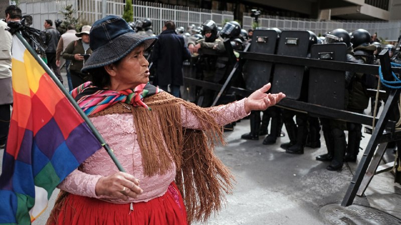 Protesters have controlled Bolivia’s capital for a month