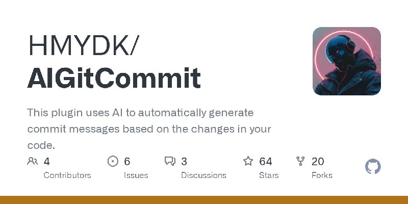 GitHub - HMYDK/AIGitCommit: This plugin uses AI to automatically generate commit messages based on the changes in your code.