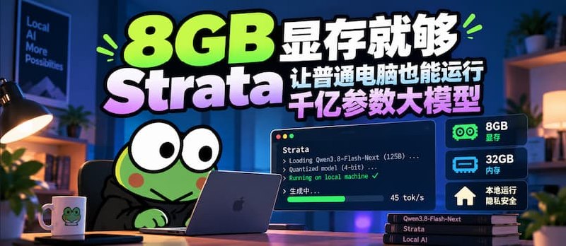 8GB显存就够，Strata 让普通电脑也能运行千亿参数大模型 - 小众软件