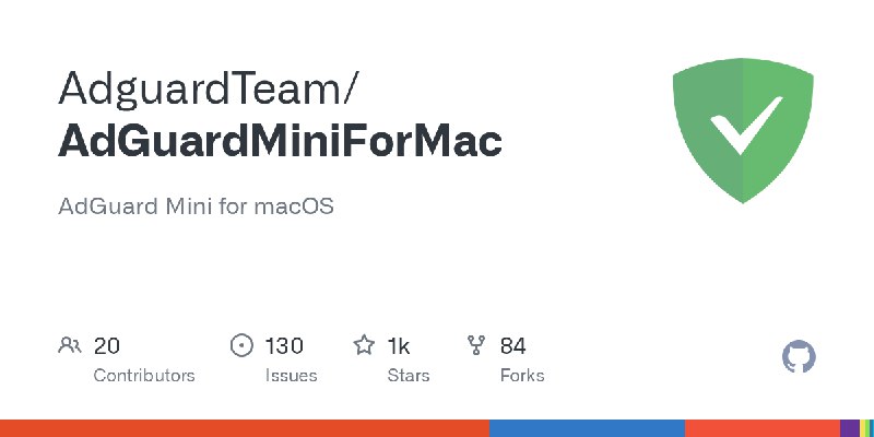 GitHub - AdguardTeam/AdGuardMiniForMac: AdGuard Mini for macOS