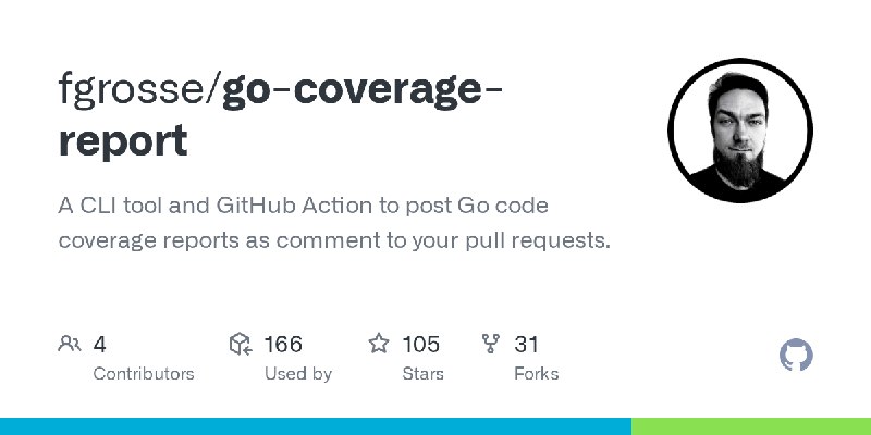 GitHub - fgrosse/go-coverage-report: A CLI tool and GitHub Action to post Go code coverage reports as comment to your pull requests.