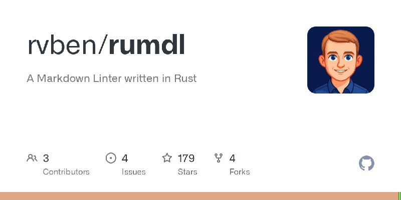 GitHub - rvben/rumdl: A Markdown Linter written in Rust